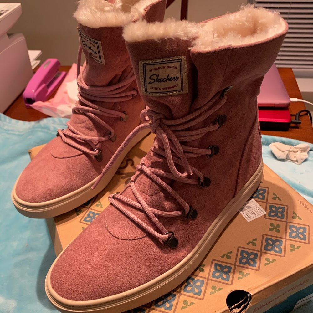 Skechers Pink Boots